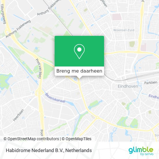 Habidrome Nederland B.V. kaart