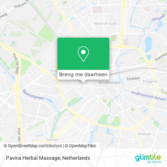 Pavina Herbal Massage kaart