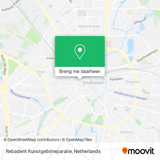 Rebadent Kunstgebitreparatie kaart