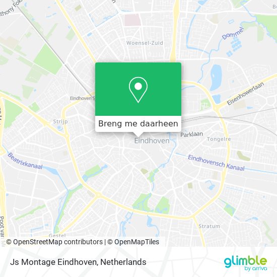 Js Montage Eindhoven kaart