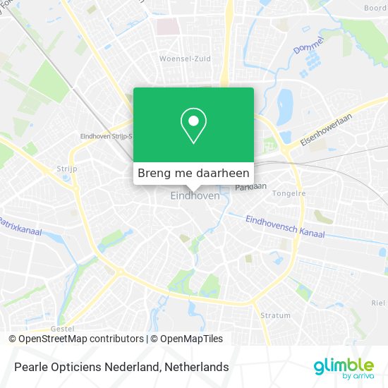 Pearle Opticiens Nederland kaart