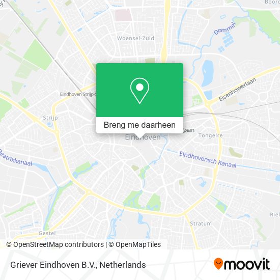 Griever Eindhoven B.V. kaart