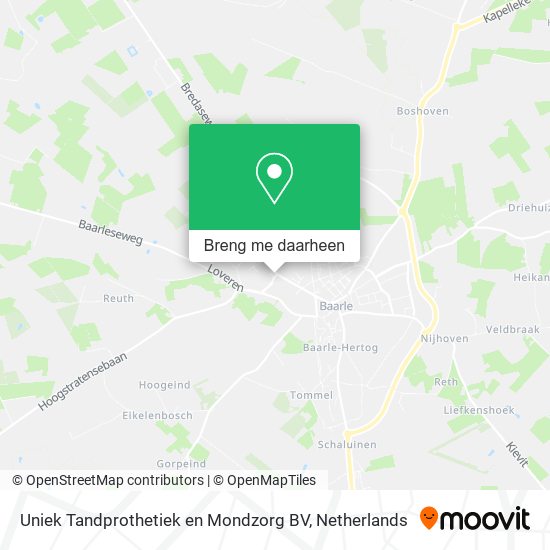 Uniek Tandprothetiek en Mondzorg BV kaart