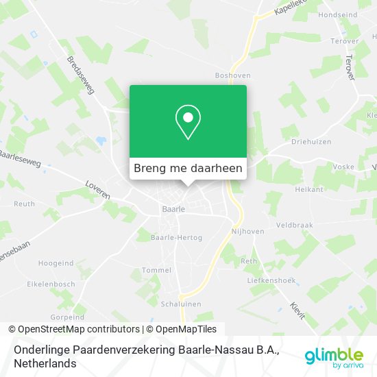 Onderlinge Paardenverzekering Baarle-Nassau B.A. kaart