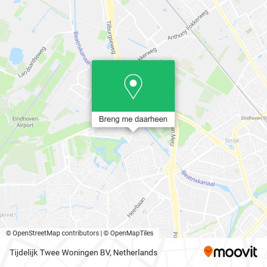 Tijdelijk Twee Woningen BV kaart