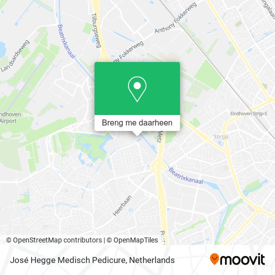 José Hegge Medisch Pedicure kaart