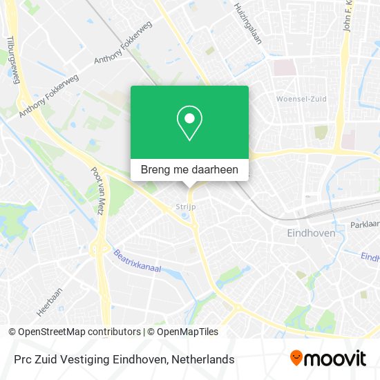 Prc Zuid Vestiging Eindhoven kaart