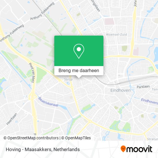 Hoving - Maasakkers kaart