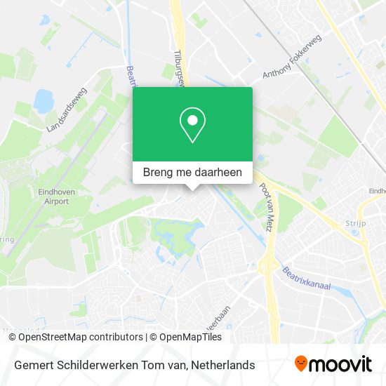 Gemert Schilderwerken Tom van kaart