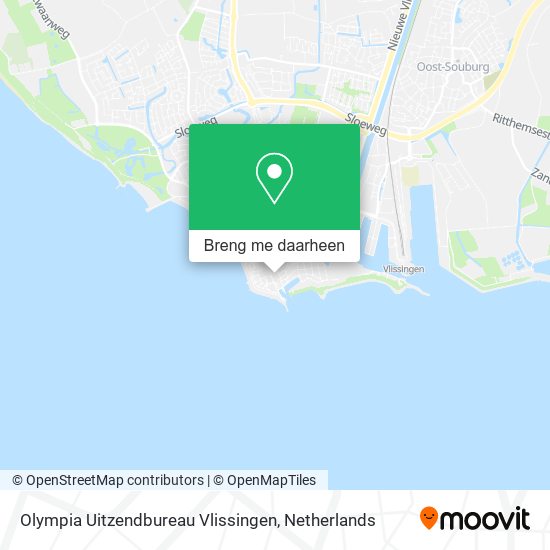 Olympia Uitzendbureau Vlissingen kaart