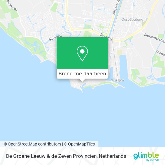 De Groene Leeuw & de Zeven Provincien kaart