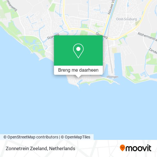 Zonnetrein Zeeland kaart