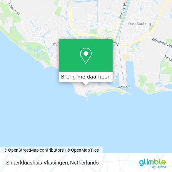 Sinterklaashuis Vlissingen kaart