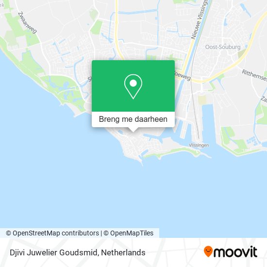 Djivi Juwelier Goudsmid kaart