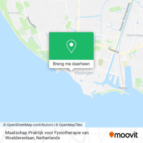 Maatschap Praktijk voor Fysiotherapie van Woelderenlaan kaart