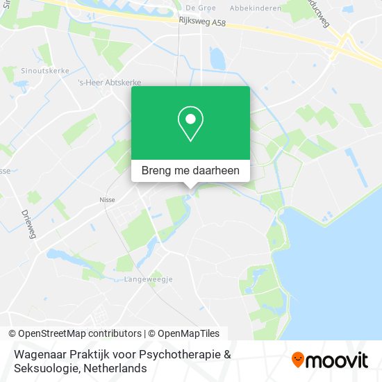Wagenaar Praktijk voor Psychotherapie & Seksuologie kaart