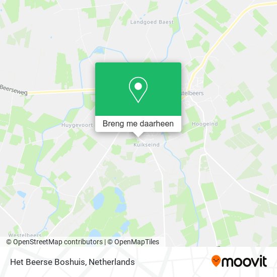 Het Beerse Boshuis kaart