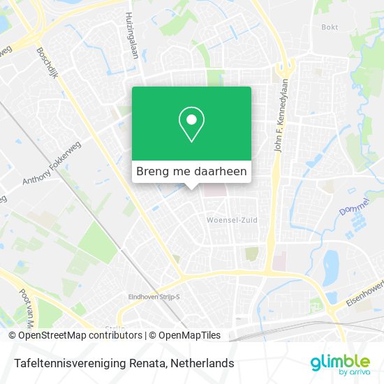 Tafeltennisvereniging Renata kaart