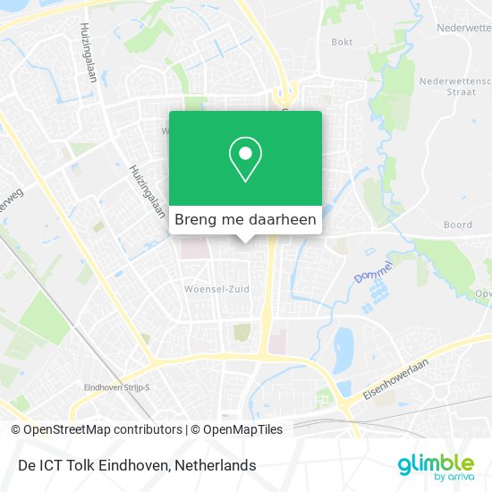 De ICT Tolk Eindhoven kaart