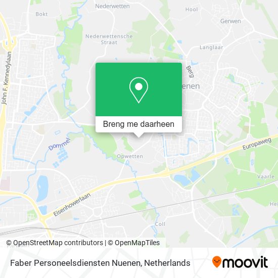 Faber Personeelsdiensten Nuenen kaart