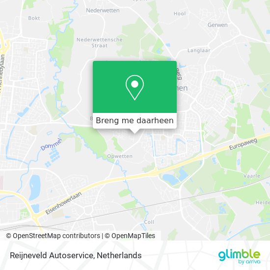 Reijneveld Autoservice kaart