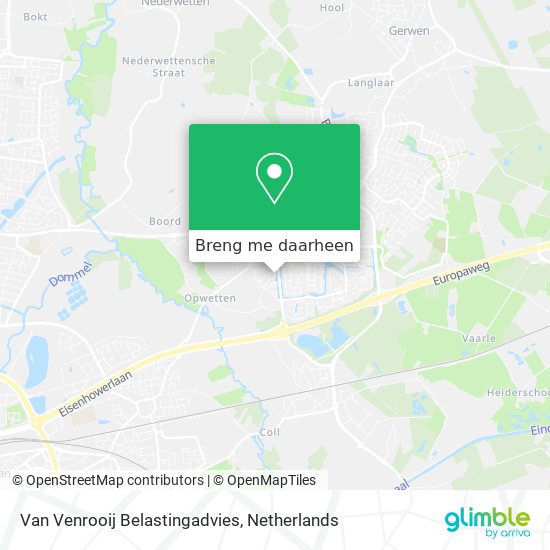 Van Venrooij Belastingadvies kaart