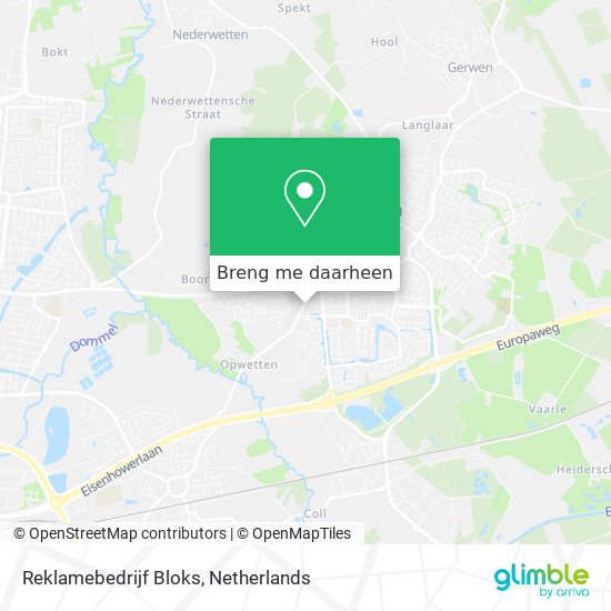 Reklamebedrijf Bloks kaart