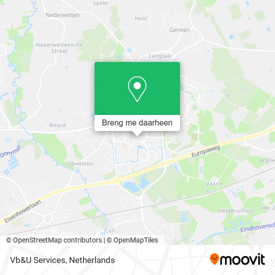 Vb&U Services kaart