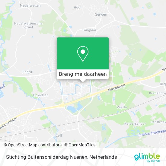 Stichting Buitenschilderdag Nuenen kaart