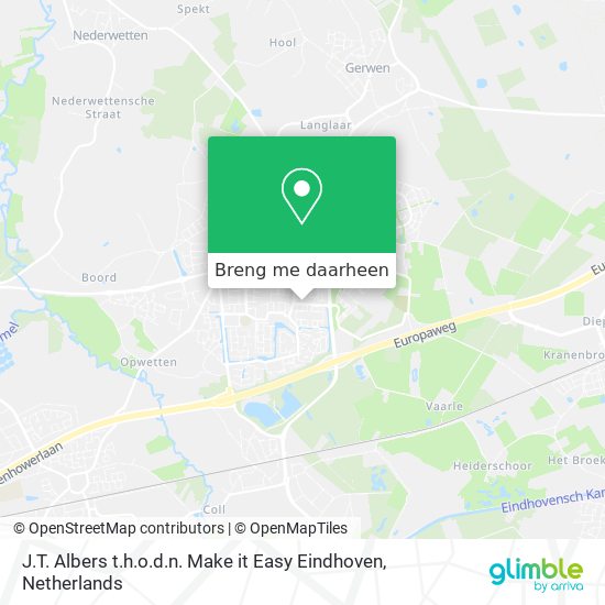 J.T. Albers t.h.o.d.n. Make it Easy Eindhoven kaart