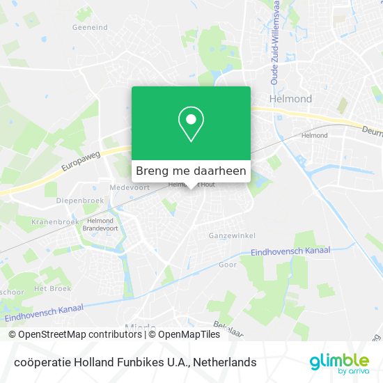 coöperatie Holland Funbikes U.A. kaart