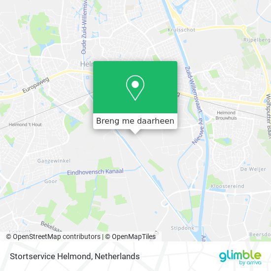 Stortservice Helmond kaart