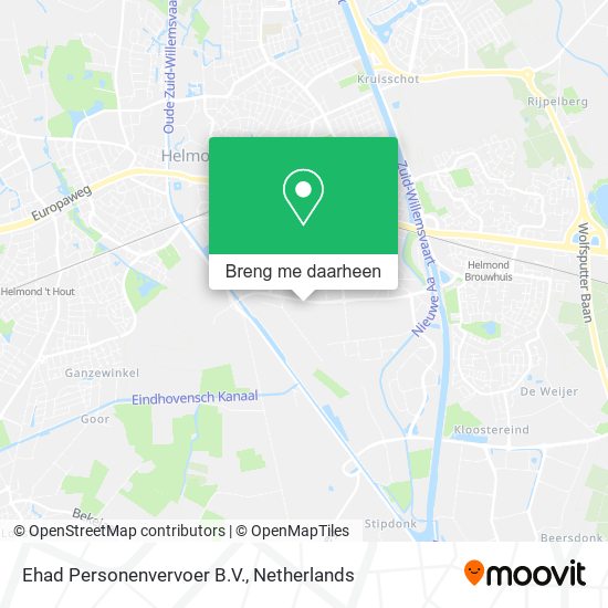 Ehad Personenvervoer B.V. kaart