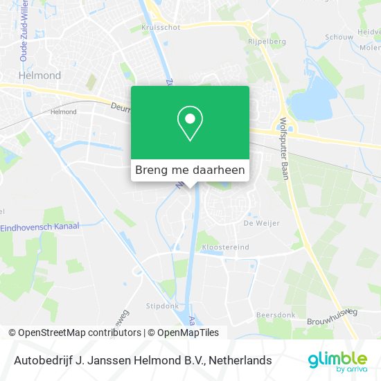 Autobedrijf J. Janssen Helmond B.V. kaart