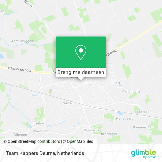 Team Kappers Deurne kaart