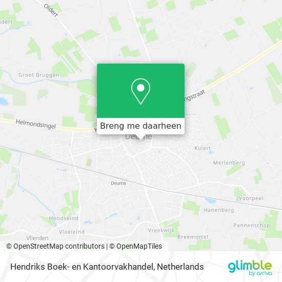 Hendriks Boek- en Kantoorvakhandel kaart