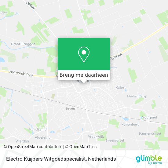 Electro Kuijpers Witgoedspecialist kaart