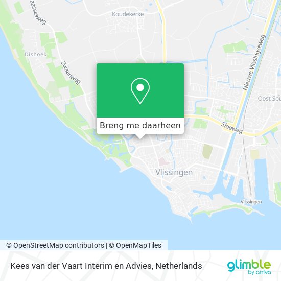 Kees van der Vaart Interim en Advies kaart