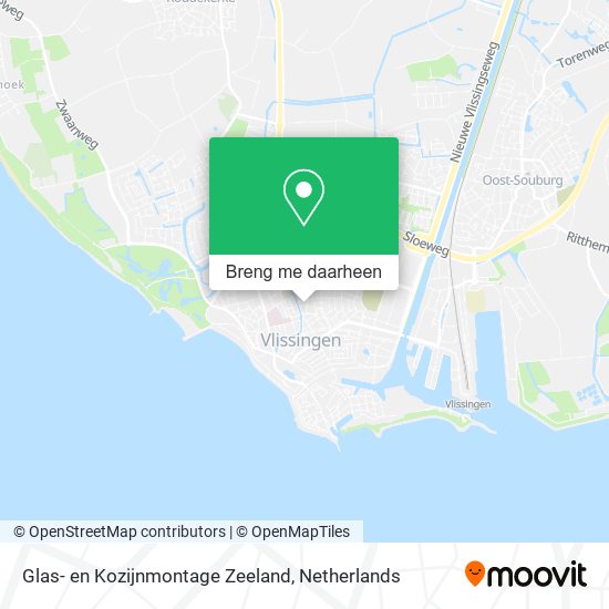 Glas- en Kozijnmontage Zeeland kaart