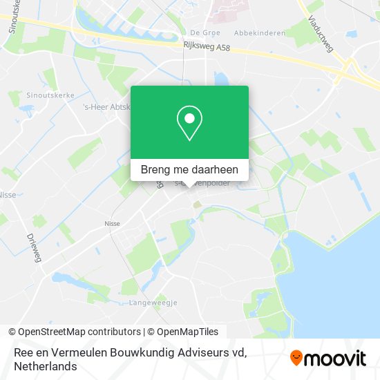 Ree en Vermeulen Bouwkundig Adviseurs vd kaart