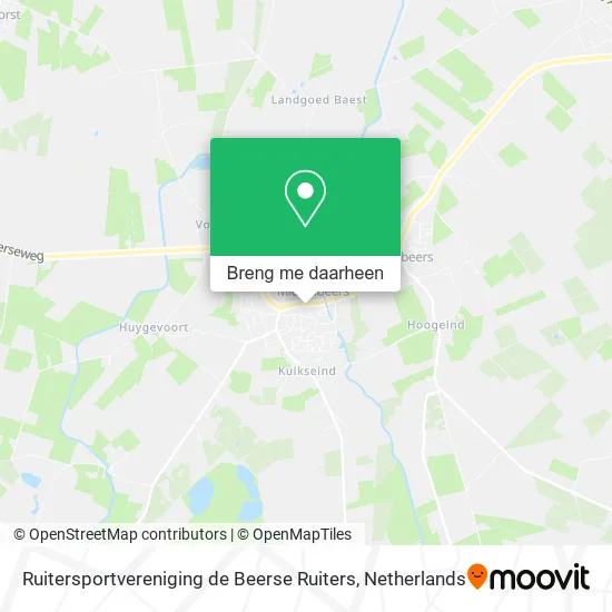 Ruitersportvereniging de Beerse Ruiters kaart