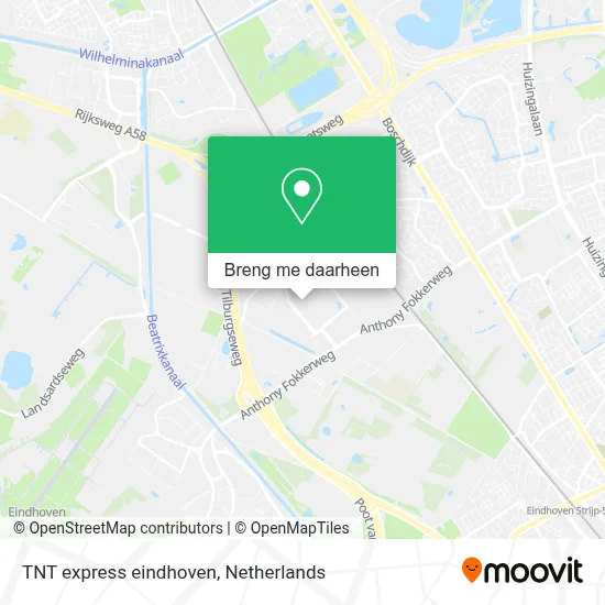 TNT express eindhoven kaart