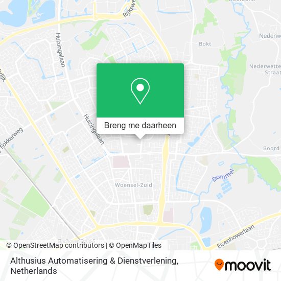 Althusius Automatisering & Dienstverlening kaart