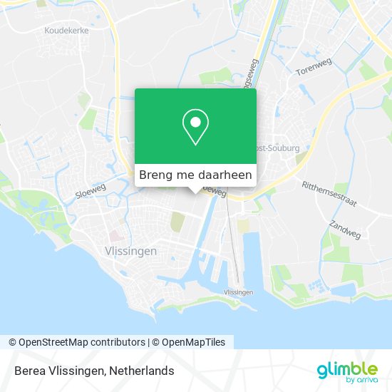 Berea Vlissingen kaart