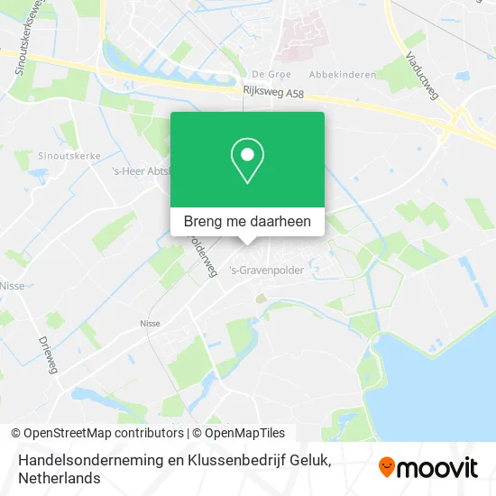 Handelsonderneming en Klussenbedrijf Geluk kaart