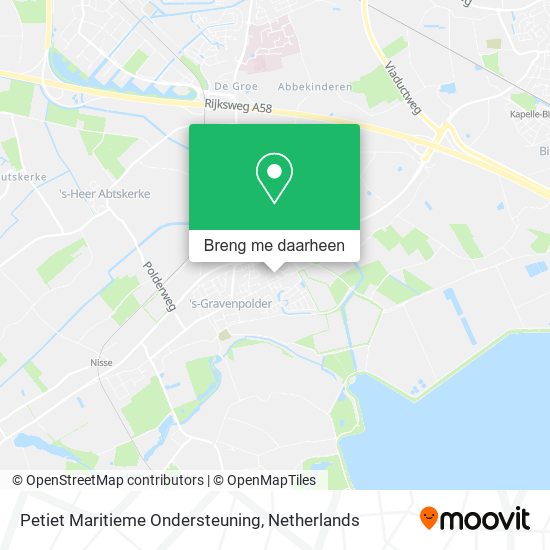 Petiet Maritieme Ondersteuning kaart