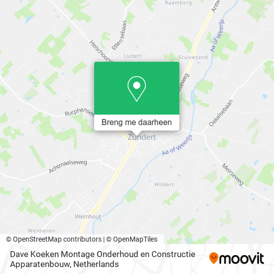 Dave Koeken Montage Onderhoud en Constructie Apparatenbouw kaart