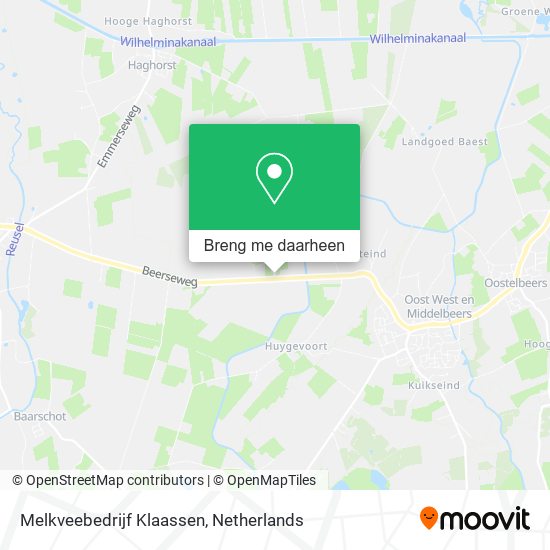 Melkveebedrijf Klaassen kaart