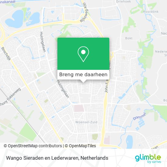 Wango Sieraden en Lederwaren kaart