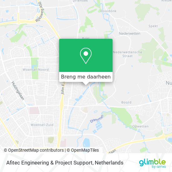 Afitec Engineering & Project Support kaart